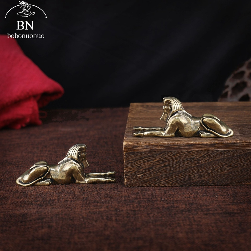 Home Decor Egypt - Patung Sphinx Mesir Tembaga Retro Ornamen