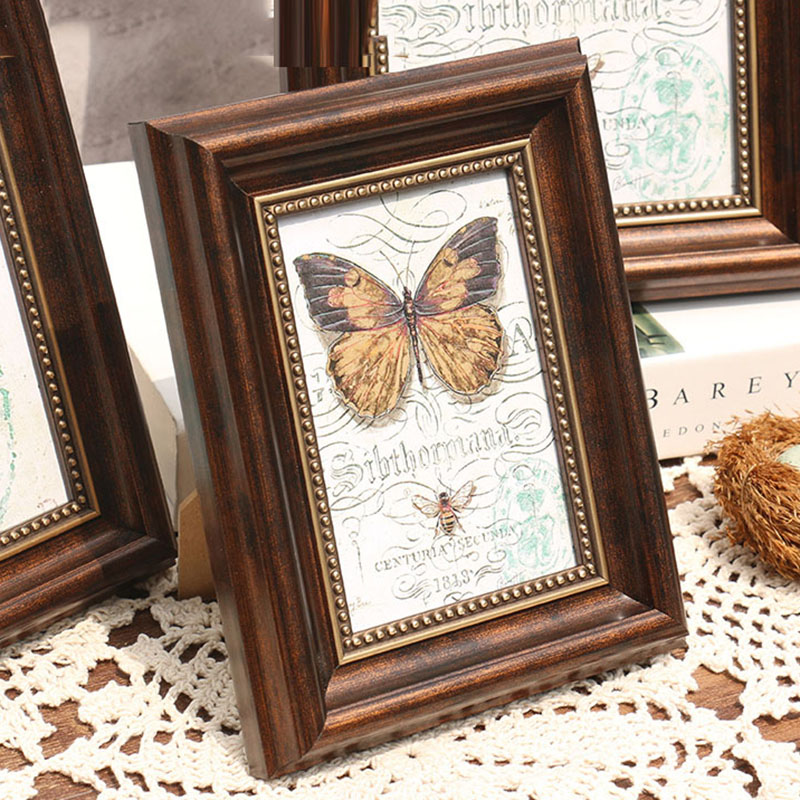 Bamboo Photo Frame - Pengaturan Bingkai Foto Rumah Gaya Retro