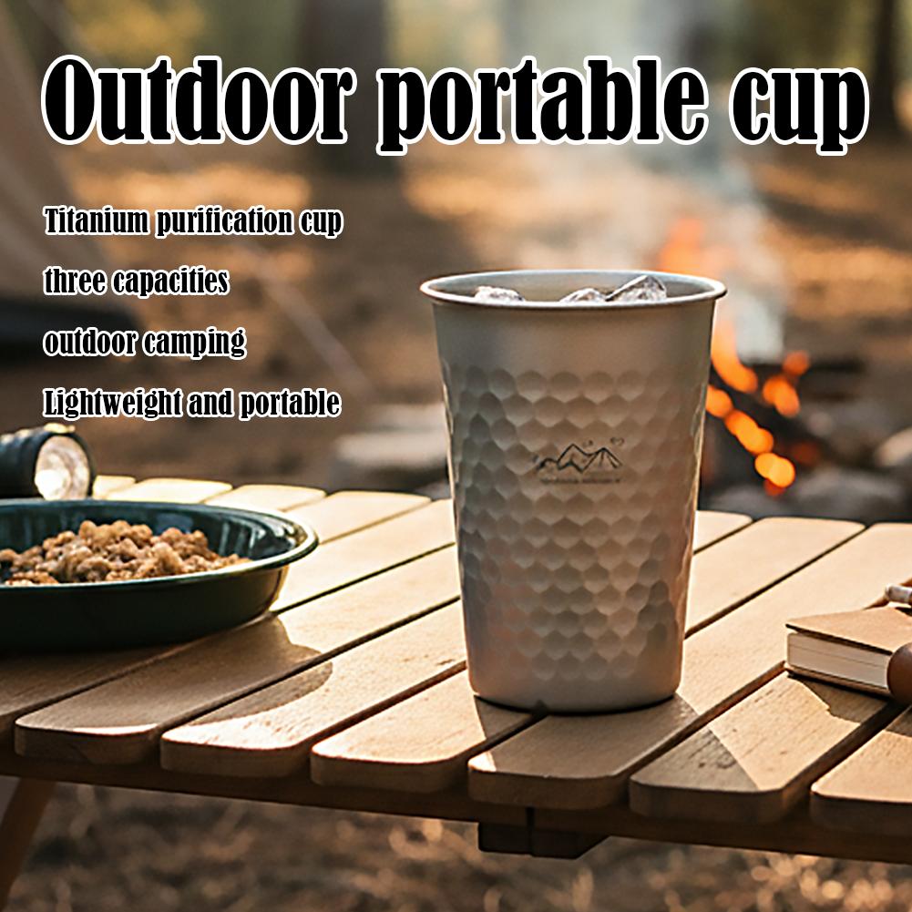 Home Decor Fallout 4 - Gelas Bir Titanium Portabel Ultra Ringan