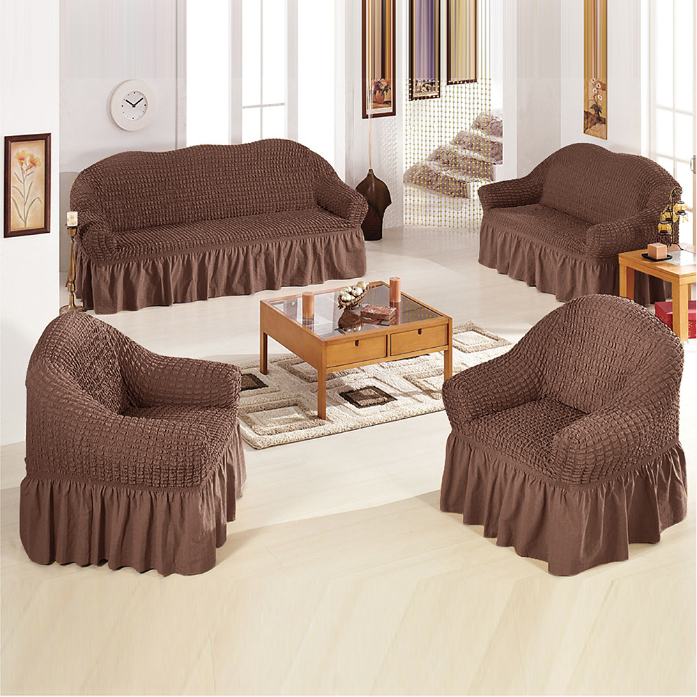 Home Decor Fallout 4 - Sarung Sofa Seersucker elastis sarung elastis