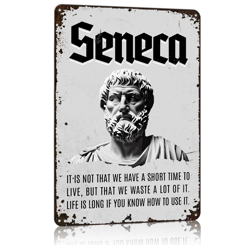 Home Decor Quotes On Wall - Poster Logam Seneca Stoic Quote 4,