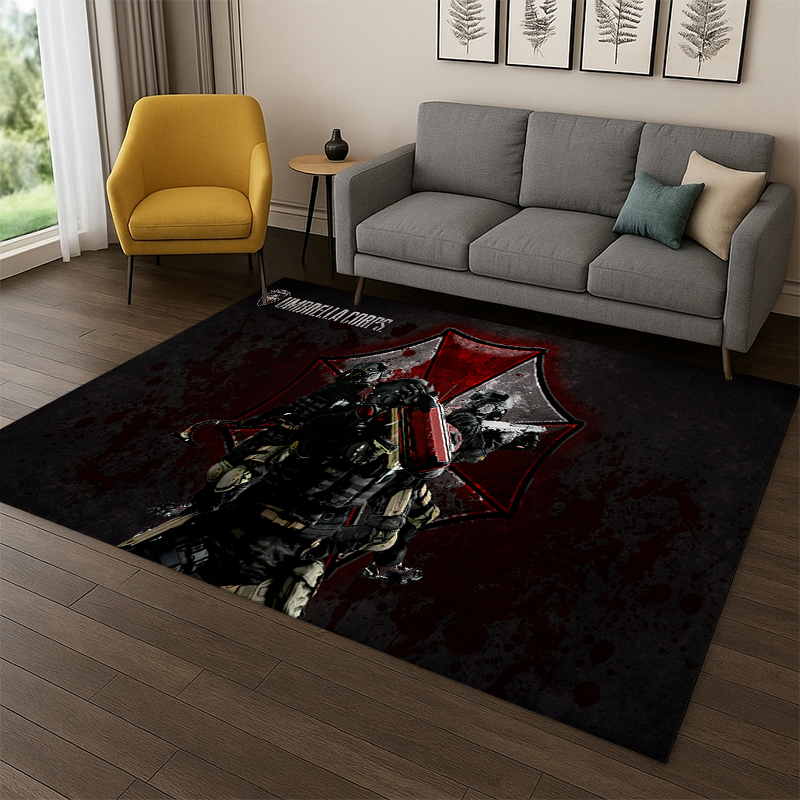 Home Decor Games Online Free - Karpet Kartun 3D R-Resident Evil Leon
