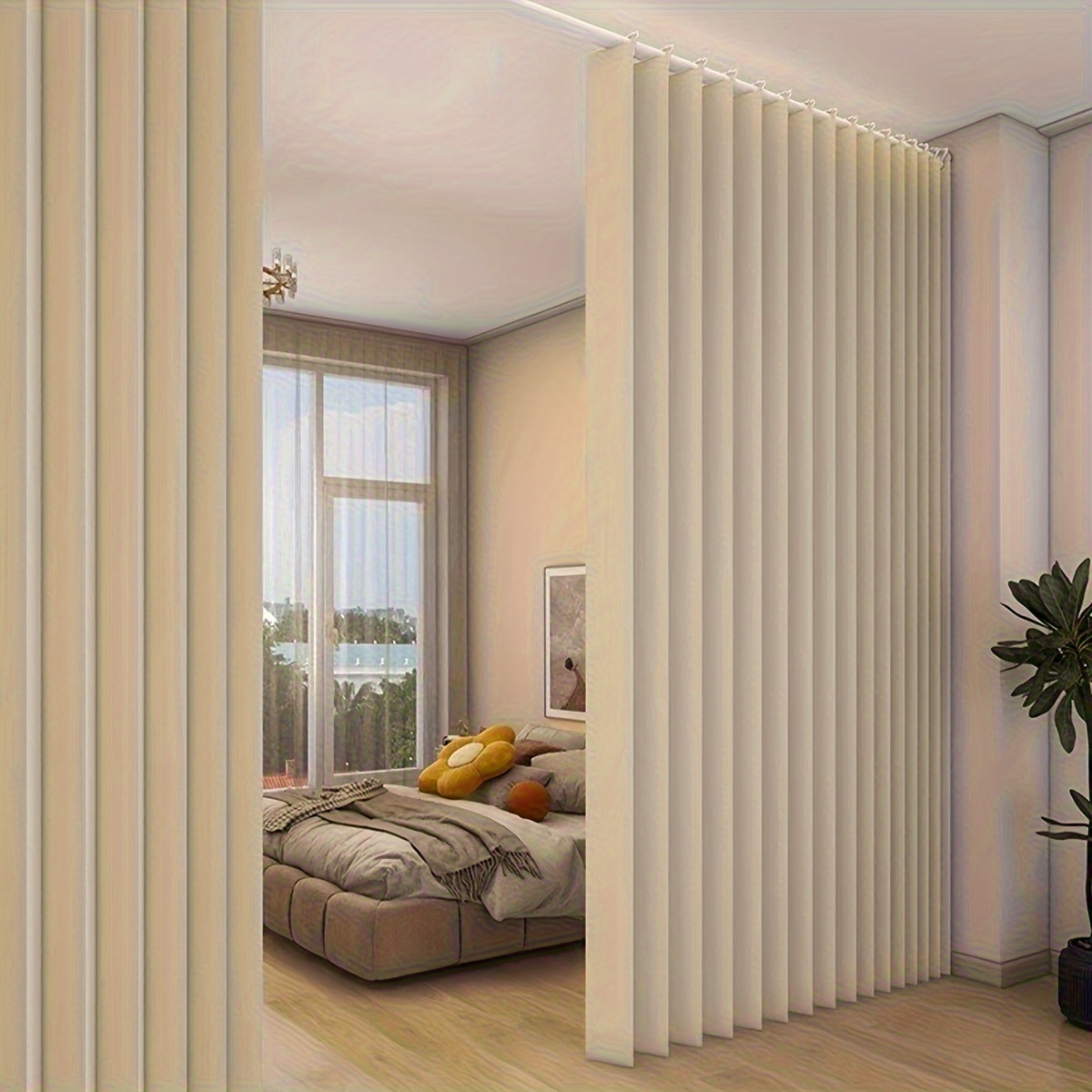 Room Divider Screen - Panel Tirai Pembatas Ruangan untuk Kamar