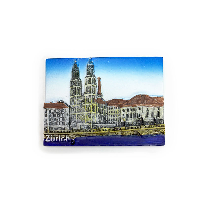 Home Decor Zurich - Magnet Kulkas Resin 3D Swiss Zurich