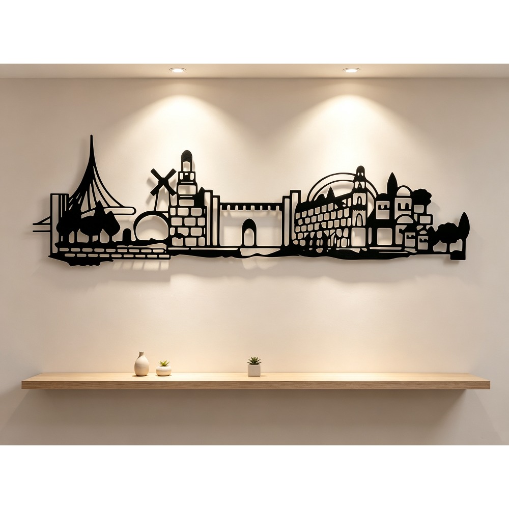 Home Decor In - CIFBUY Seni Dinding Logam Dekorasi Siluet