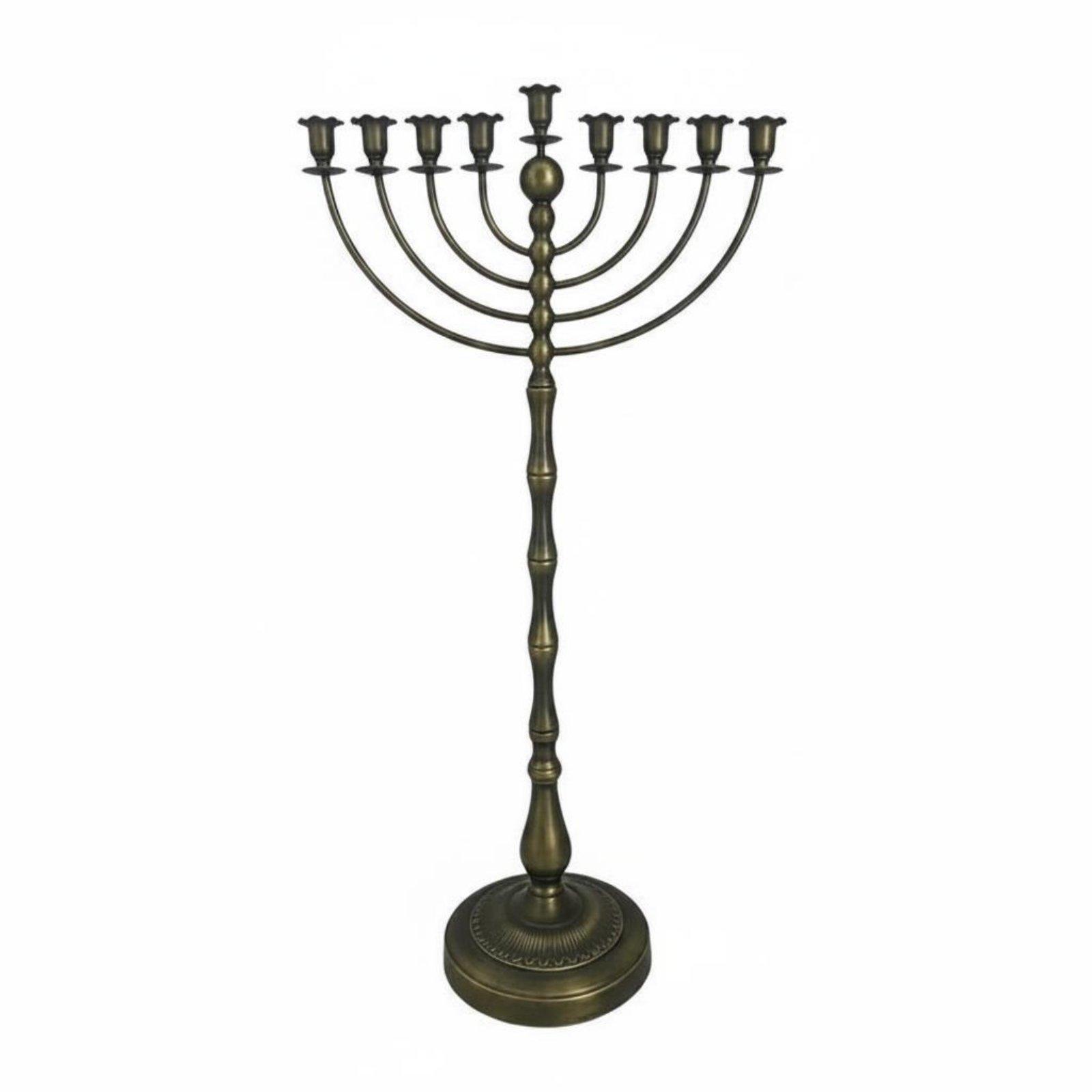 Home Decor In - Stand Menorah Perunggu Antik Konstruksi Logam