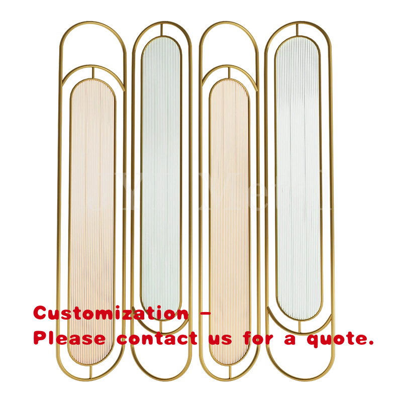 Room Divider Screen - Partisi ruangan kaca dengan rangka stainless