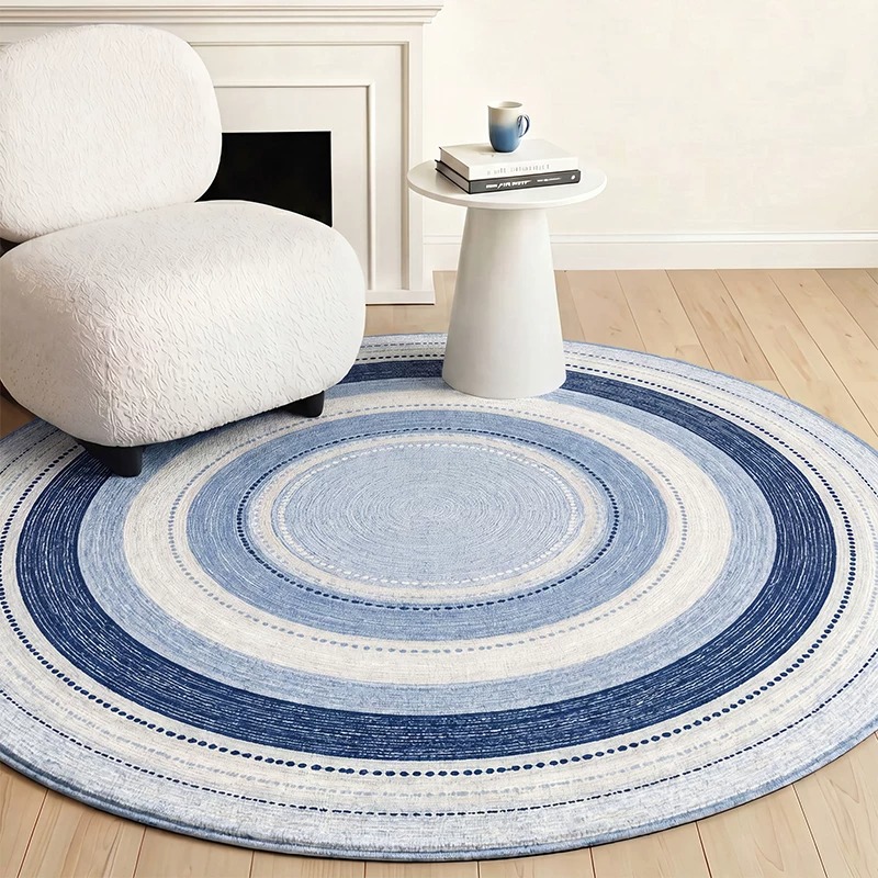 Home Decor Games Online Free - Karpet Bulat Ruang Tamu Biru Modern