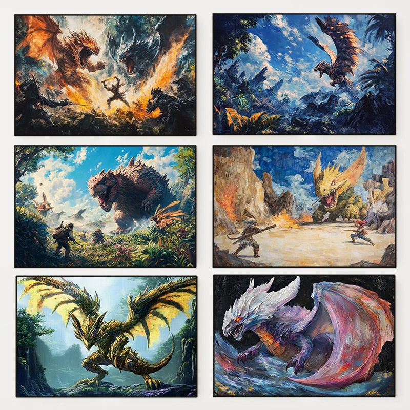 Home Decor Ai Free - 1 Buah Poster Monster Hunter Ai