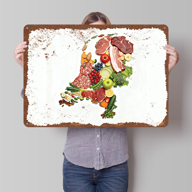 Home Decor Netherlands - Peta Makanan Belanda Terbuat Dari Hiasan