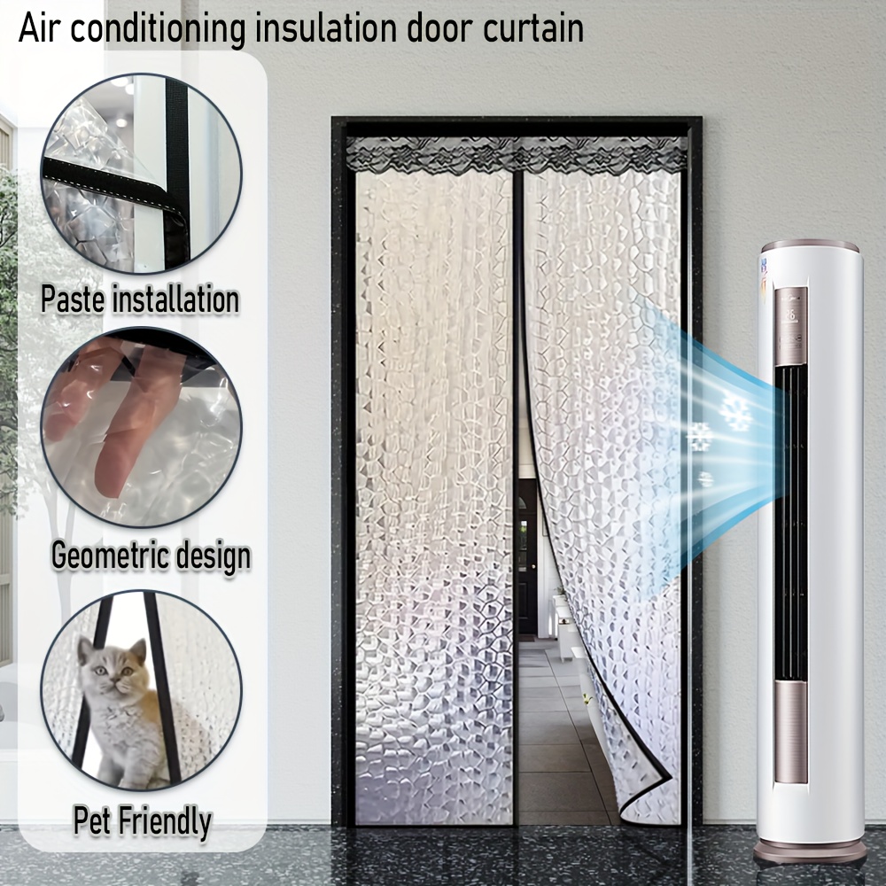 Room Divider Screen - Tirai Pintu Termal EVA Magnetik Geometris
