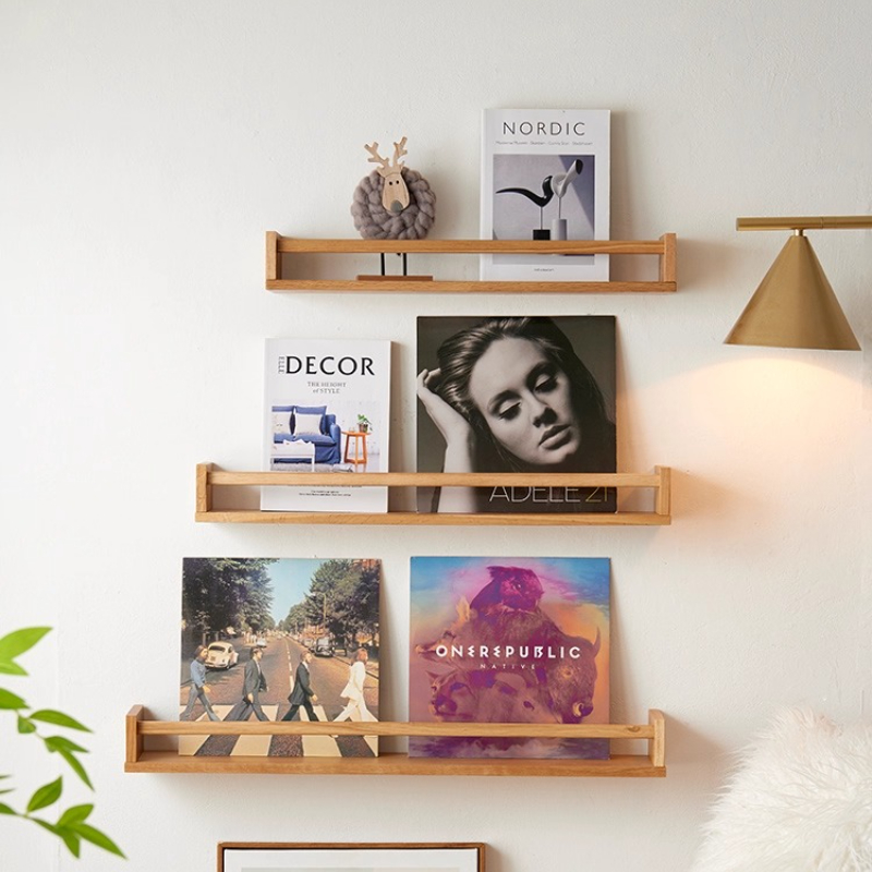 Home Decor Magazine - Rak Dinding Kayu Solid untuk Bumbu