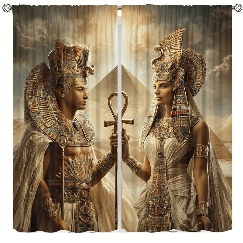 Home Decor Egypt - Tirai Raja dan Ratu Mesir Tirai