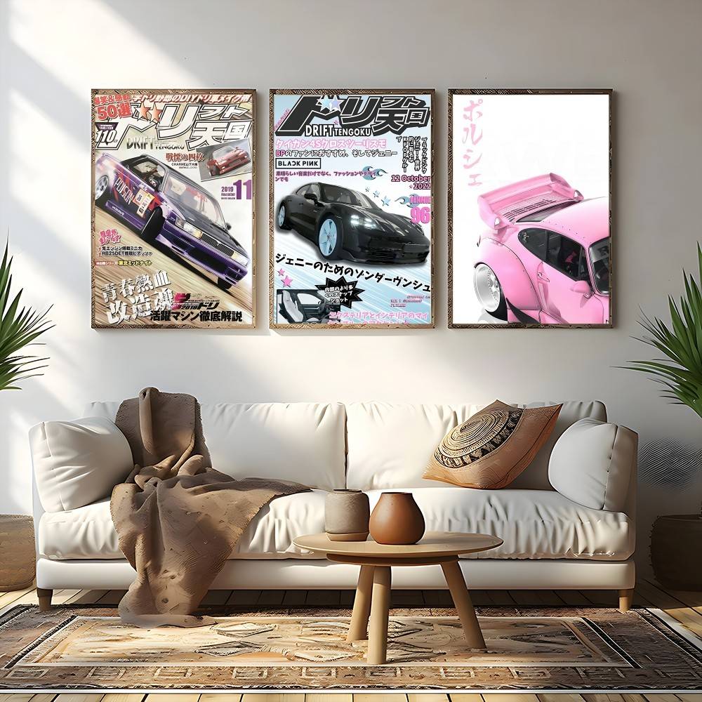 Poster Majalah Mobil Balap Jep - Home Decor Magazine ulasan dan harga