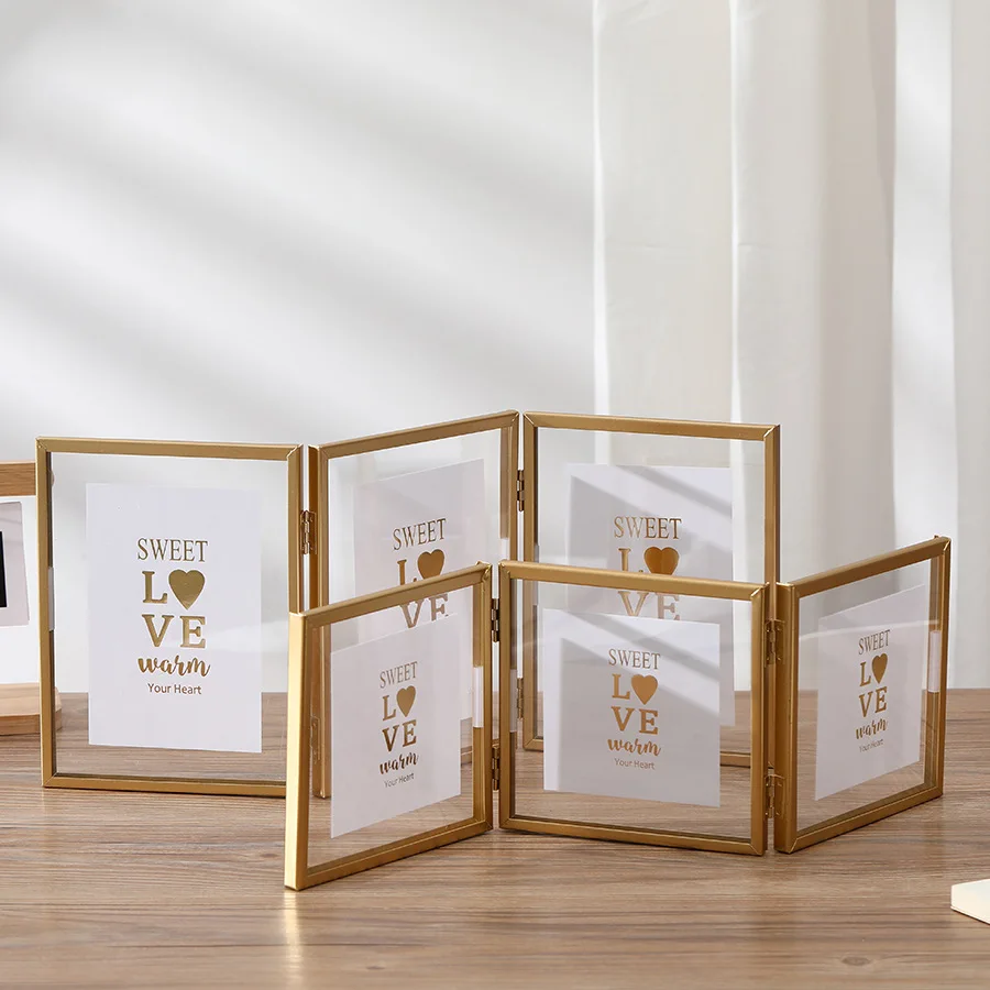 Bingkai foto tiga foto logam l - Bamboo Photo Frame ulasan dan harga