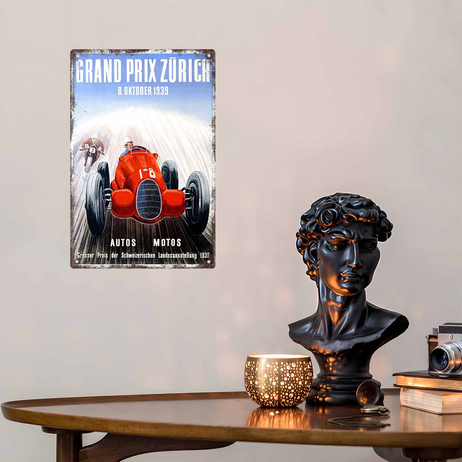 2D FLAT 1pc Grand Prix Zurich  - Home Decor Zurich ulasan dan harga