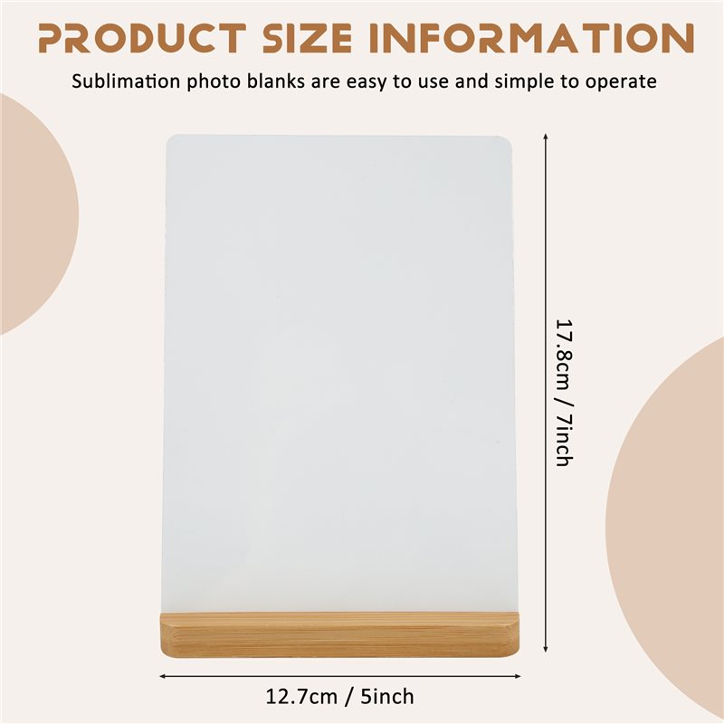 6 Bingkai Foto Sublimasi Koson - Bamboo Photo Frame ulasan dan harga
