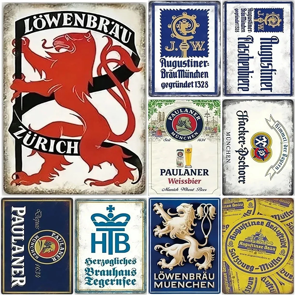 Papan Tanda Logam Timah Zurich - Home Decor Zurich ulasan dan harga