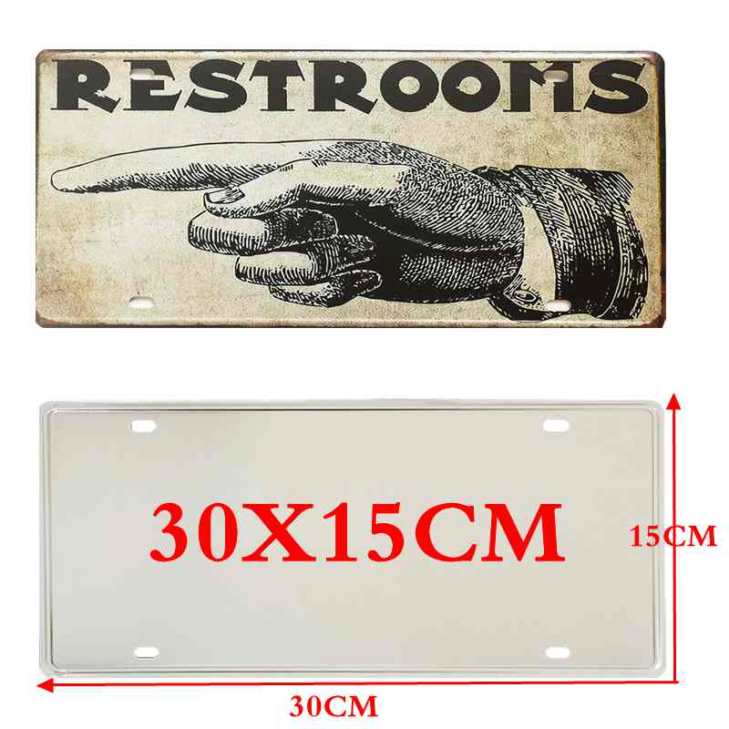 【YZFQ 】 30X15Cm Tanda Logam Zu - Home Decor Zurich ulasan dan harga