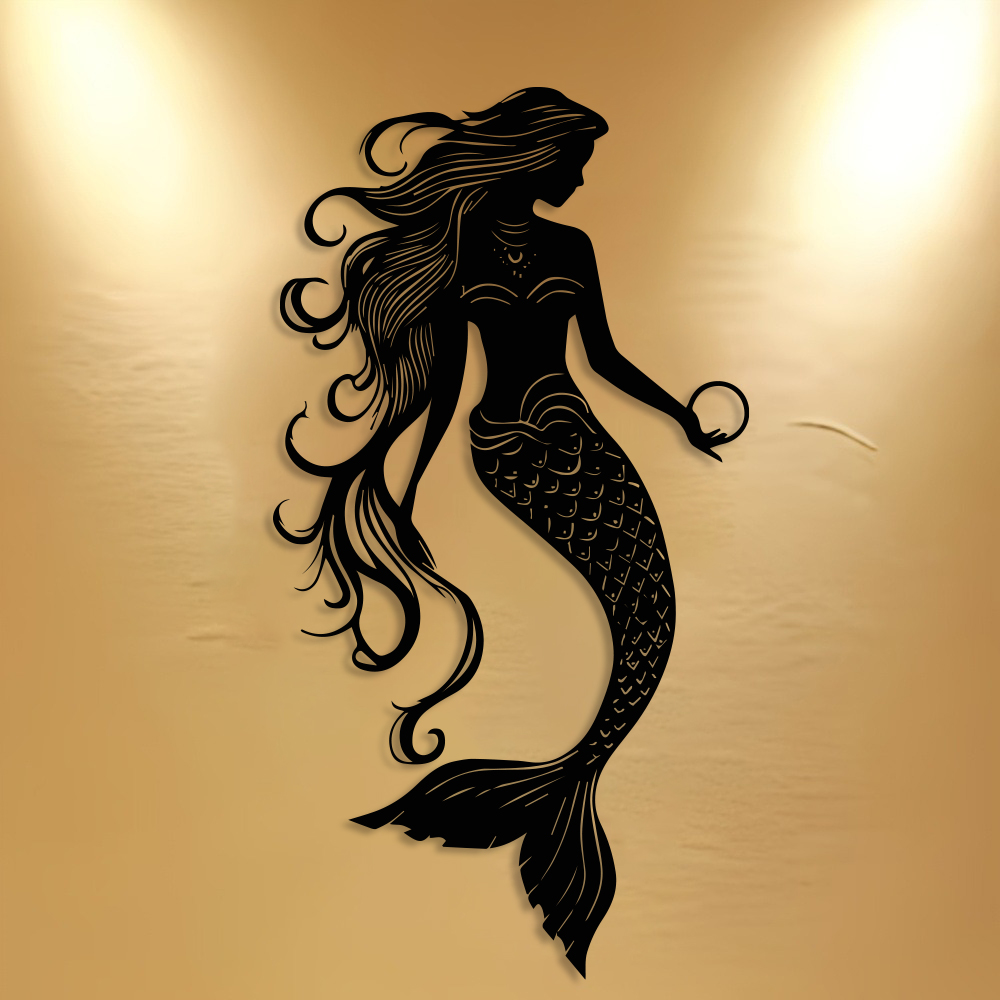Seni Dinding Logam Putri Duyun - Home Decor Nautical ulasan dan harga