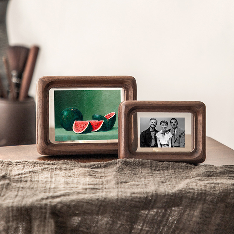 Bingkai Foto Transparan Dua Si - Bamboo Photo Frame ulasan dan harga
