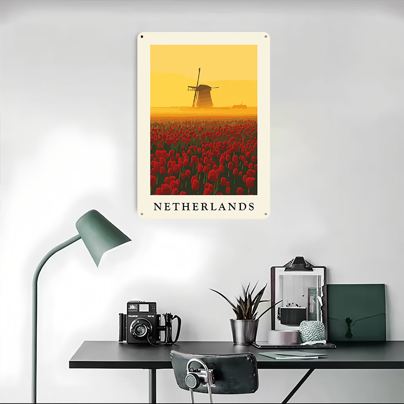 Poster Cetak Kincir Angin dan  - Home Decor Netherlands ulasan dan harga