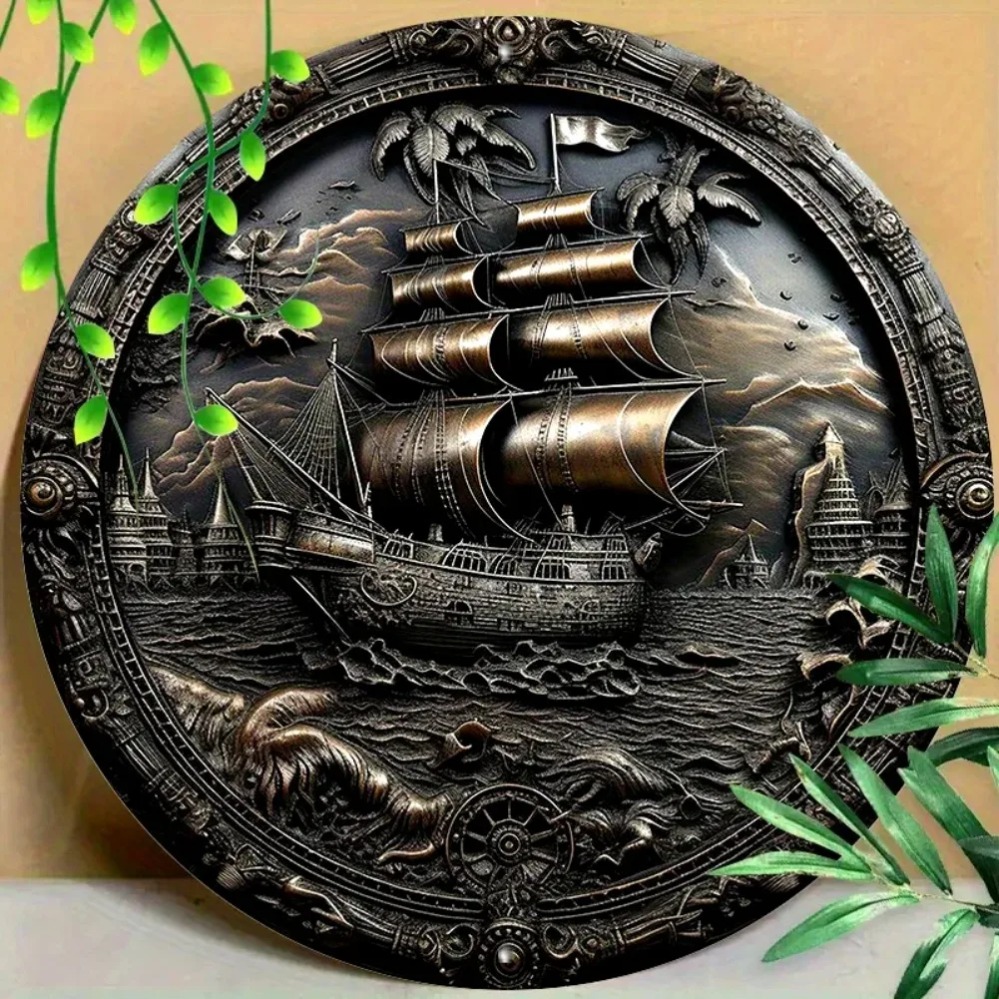 Seni Dinding Kapal Bajak Laut  - Home Decor Nautical ulasan dan harga
