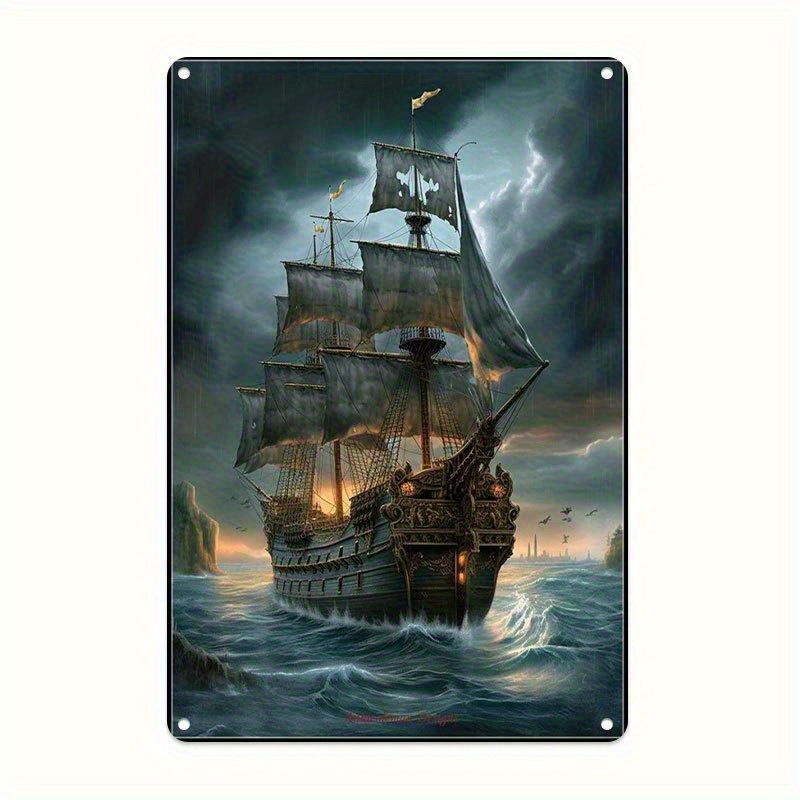 Papan Dinding Logam Kapal Laya - Home Decor Nautical ulasan dan harga