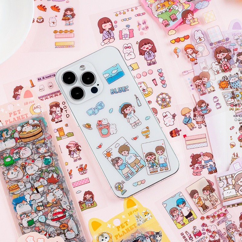 10 Buah/Pak Stiker Hewan Kartu - Home Decor Magazine ulasan dan harga