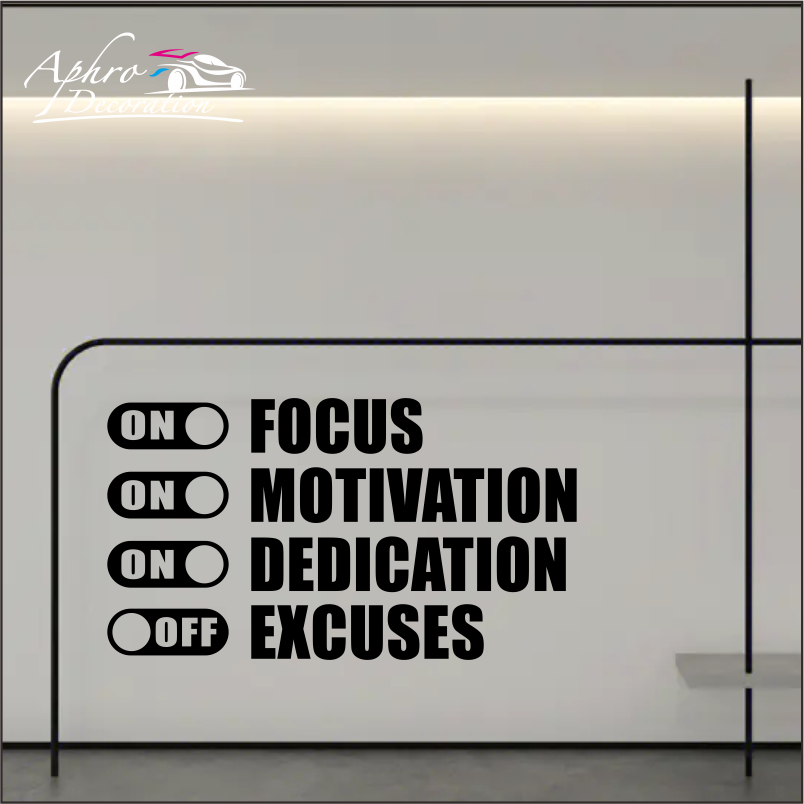 Fokus Pada Motivasi, Jauhi Ala - Home Decor Quotes On Wall ulasan dan harga