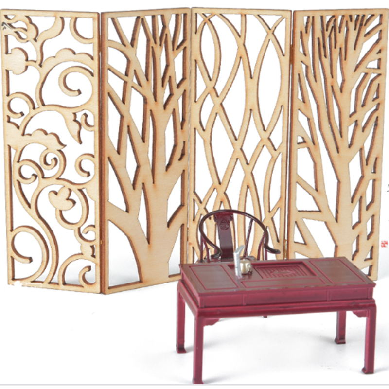 4 Buah Aksesori Pembatas Ruang - Room Divider Screen ulasan dan harga