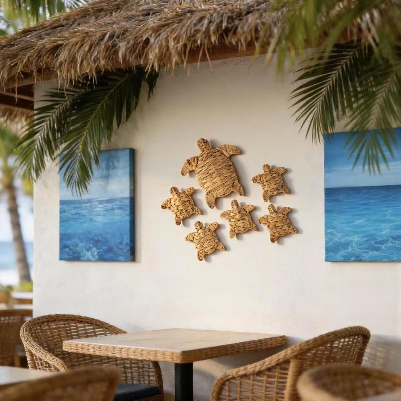 Hiasan Dinding Kura-Kura Rajut - Home Decor Nautical ulasan dan harga