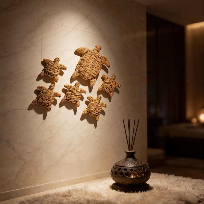 Hiasan Dinding Kura-Kura Rajut - Home Decor Nautical ulasan dan harga