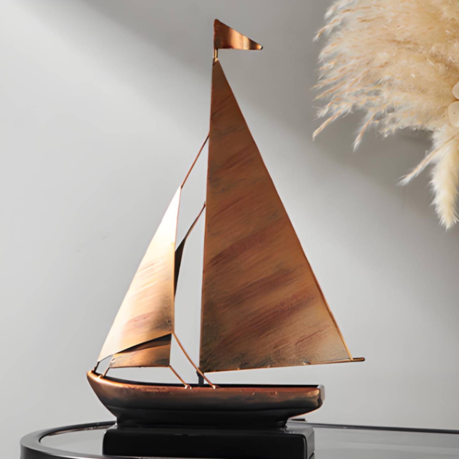 Ornamen Perahu Layar Perunggu- - Home Decor Nautical ulasan dan harga