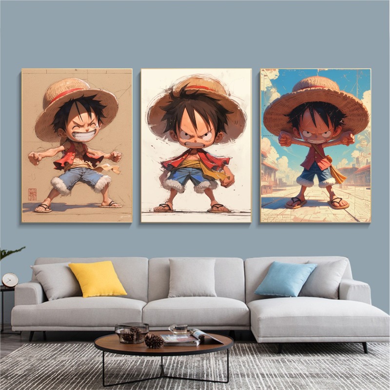 Poster One Piece Luffy Wallpap - Home Decor Online ulasan dan harga
