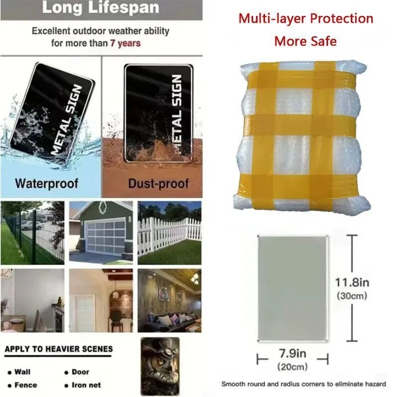 Papan Logam Vintage dengan Tul - Home Decor Quotes On Wall ulasan dan harga