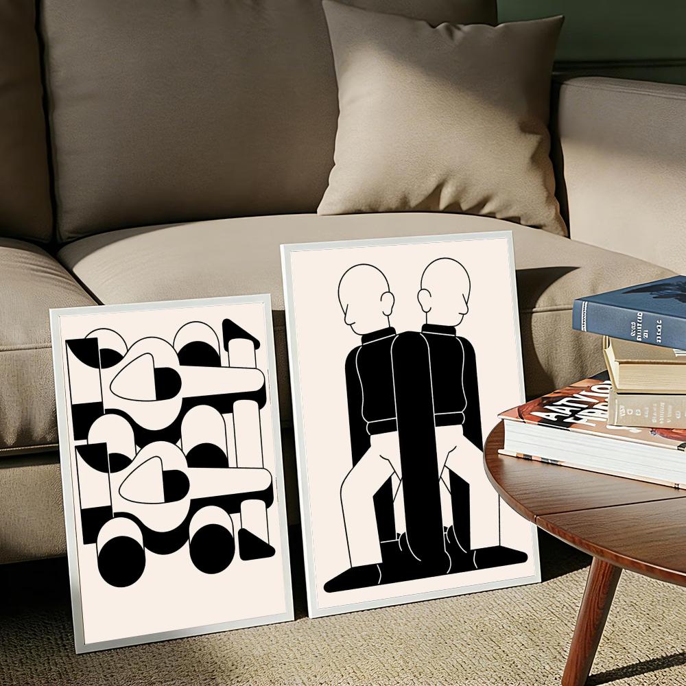 Poster Klasik Abstrak Matto Je - Home Decor Japandi Style ulasan dan harga