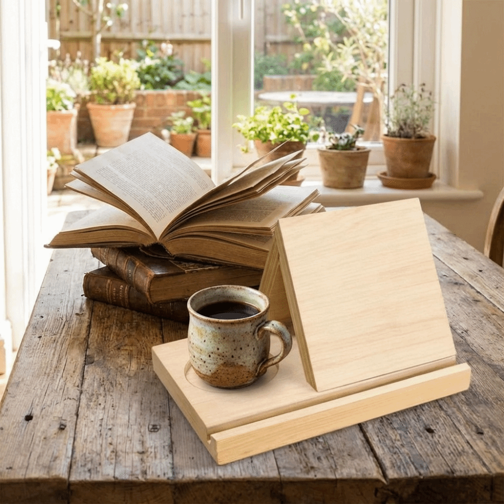 Penyangga Buku Kayu Segitiga M - Home Decor Magazine ulasan dan harga