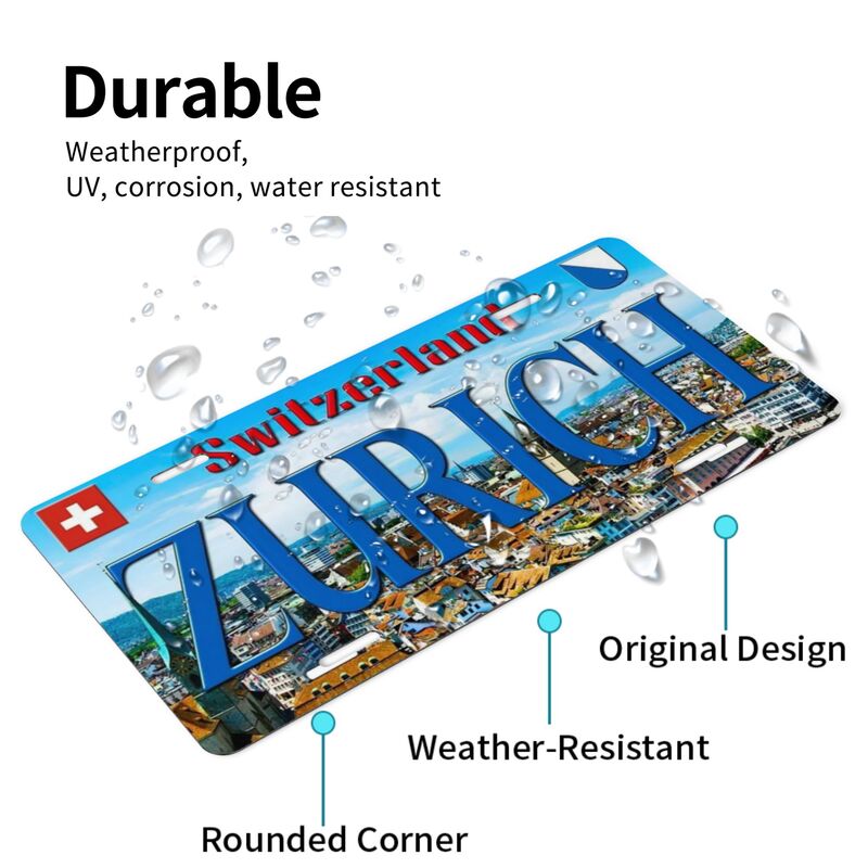 Plakat Aluminium Zurich Swiss, - Home Decor Zurich ulasan dan harga