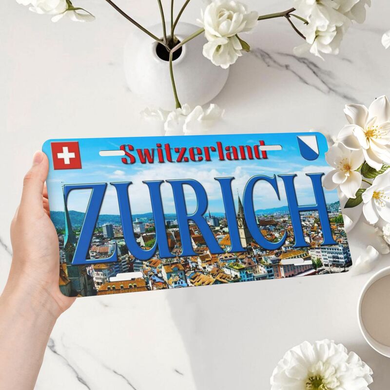Plakat Aluminium Zurich Swiss, - Home Decor Zurich ulasan dan harga