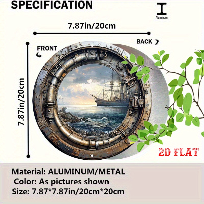 [2D Flat] Papan Dinding Logam  - Home Decor Nautical ulasan dan harga