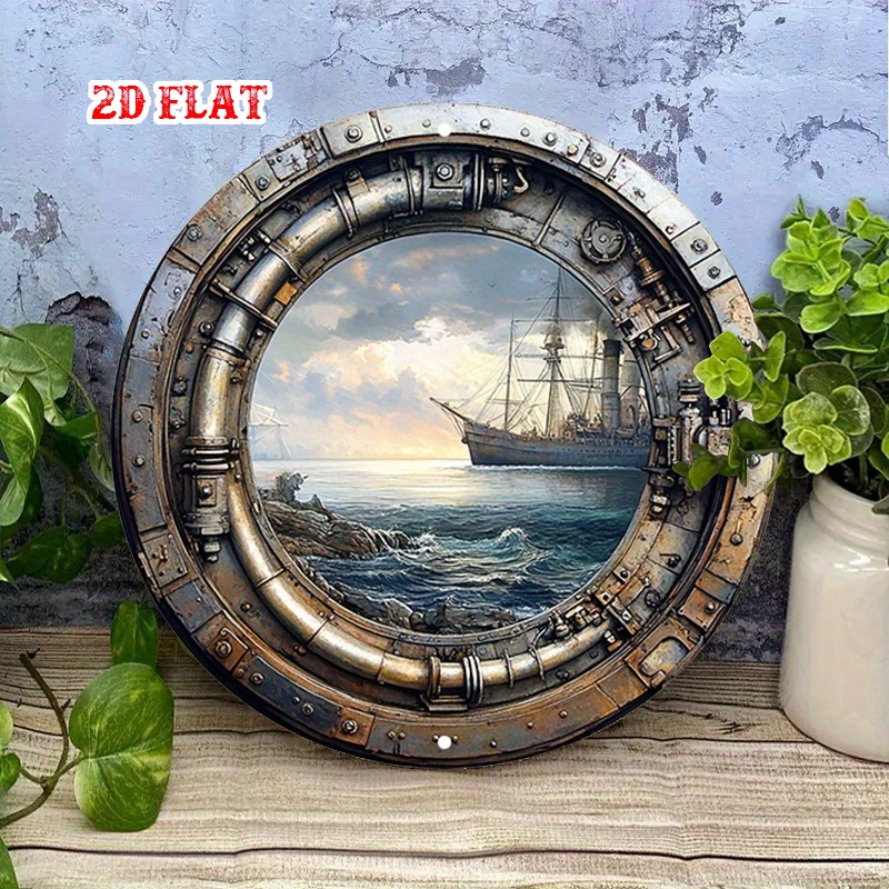 [2D Flat] Papan Dinding Logam  - Home Decor Nautical ulasan dan harga