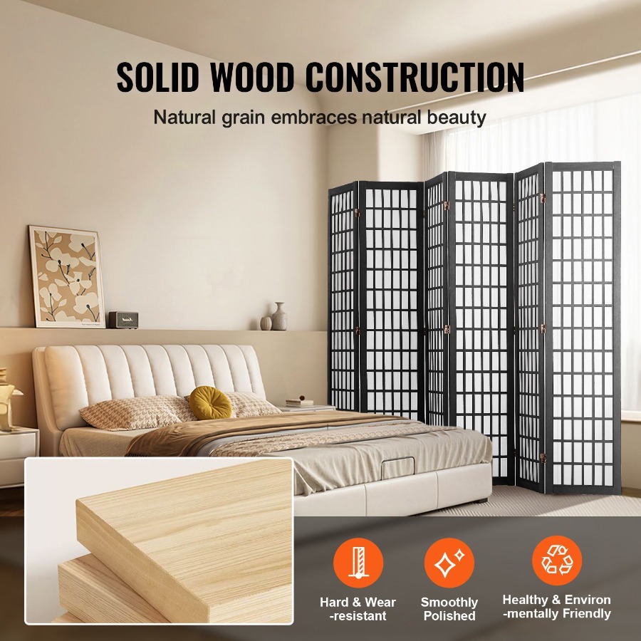 6 Panel Pembatas Ruangan Lipat - Room Divider Screen ulasan dan harga