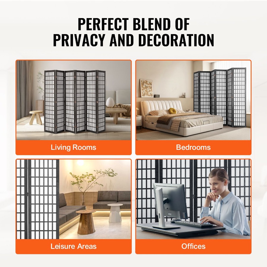 6 Panel Pembatas Ruangan Lipat - Room Divider Screen ulasan dan harga