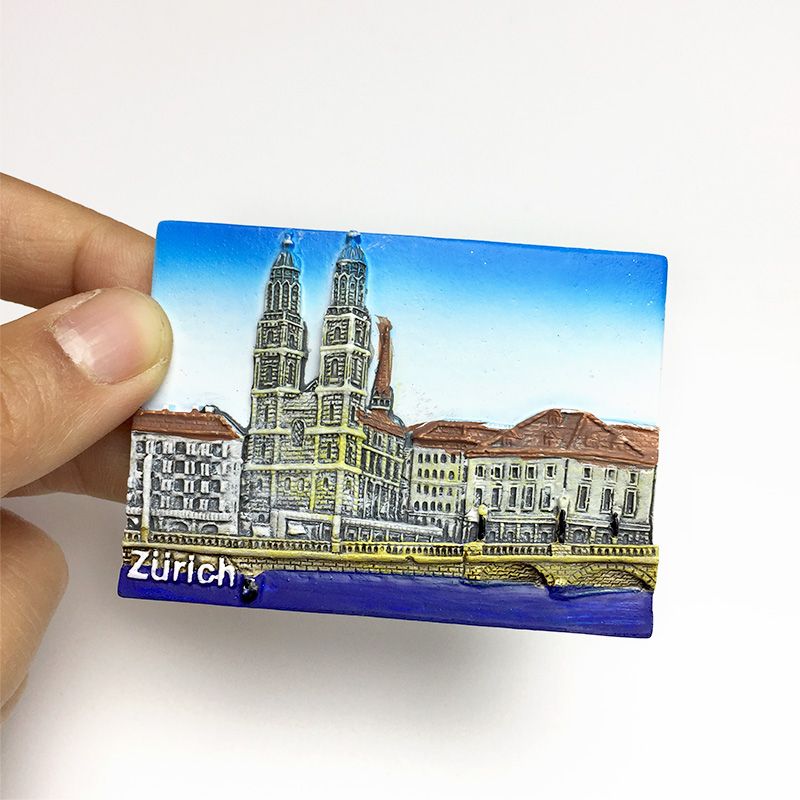 Magnet Kulkas Resin 3D Swiss Z - Home Decor Zurich ulasan dan harga