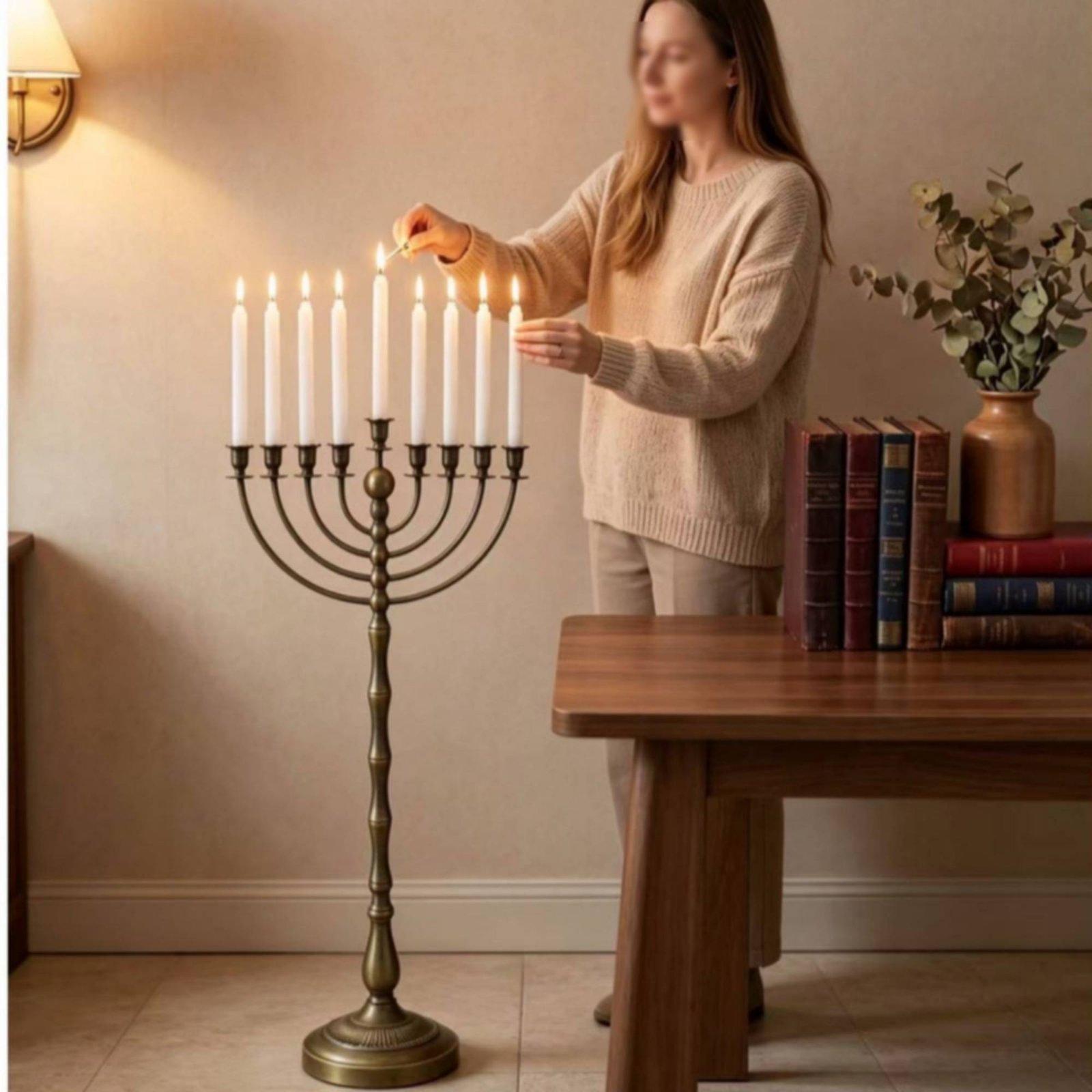 Stand Menorah Perunggu Antik K - Home Decor In ulasan dan harga
