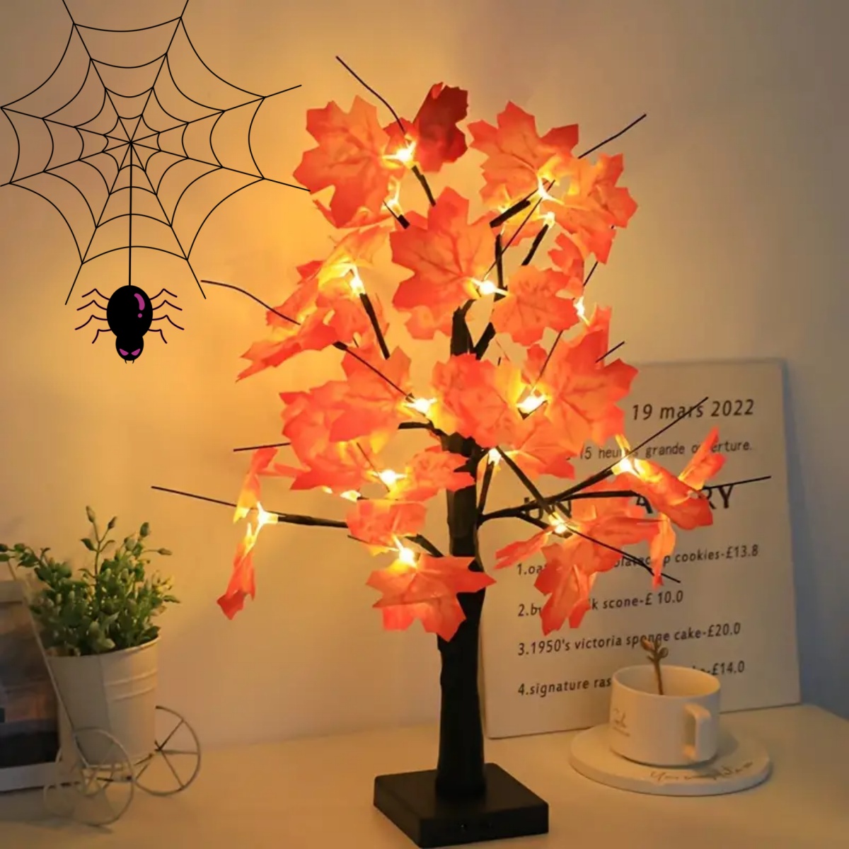 1 Buah 24 LED Lampu Pohon Birc - Home Decor Fallout 4 ulasan dan harga