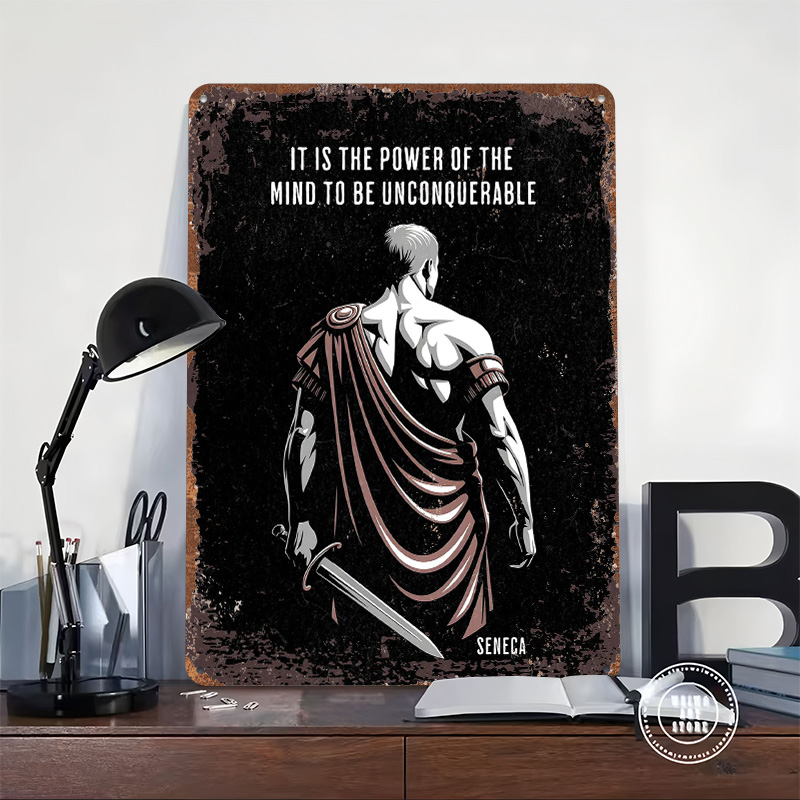Poster Logam Kutipan Seneca St - Home Decor Quotes On Wall ulasan dan harga