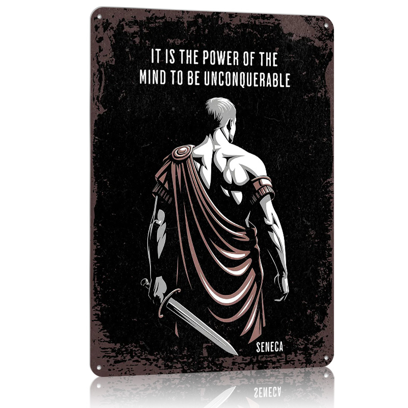 Poster Logam Kutipan Seneca St - Home Decor Quotes On Wall ulasan dan harga