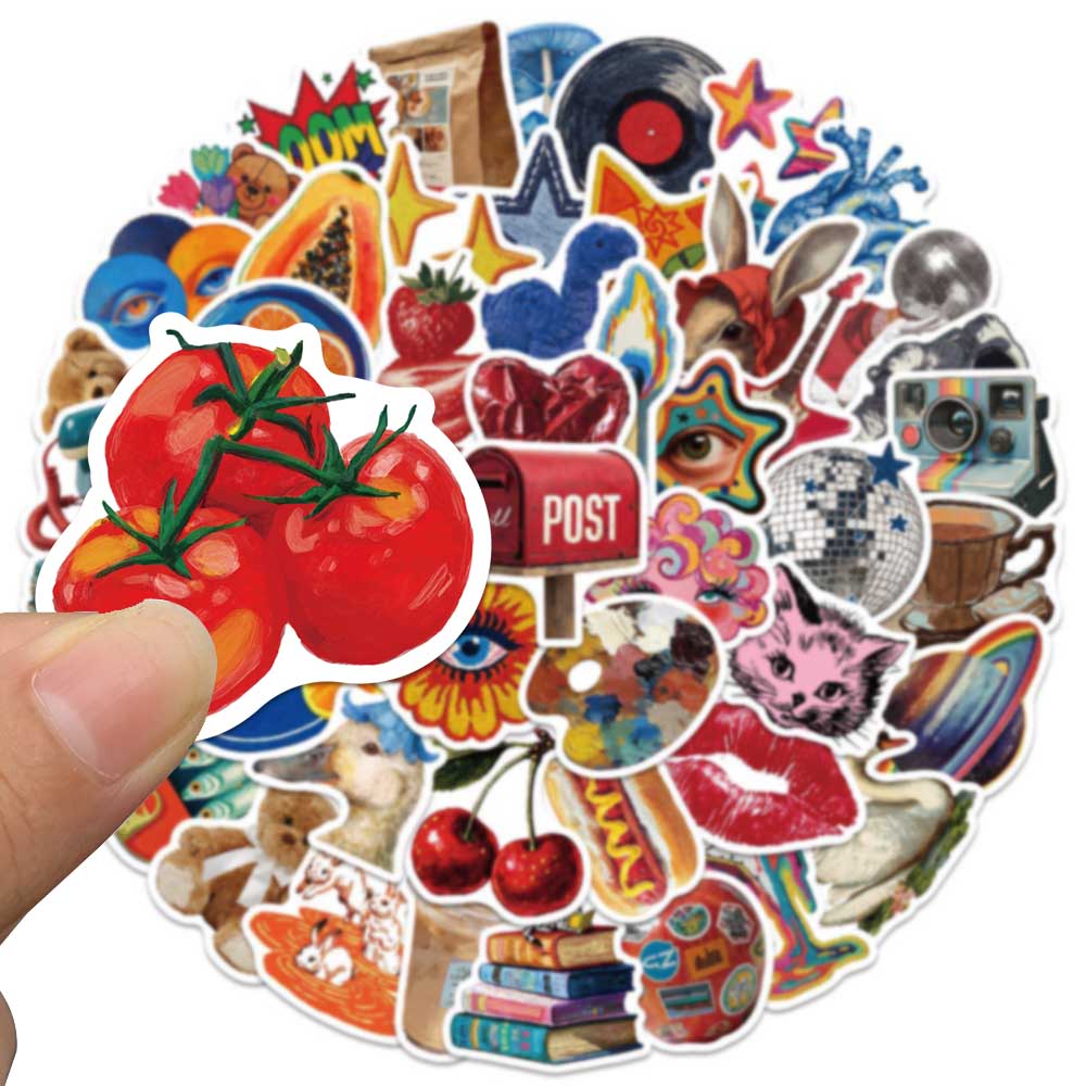 50pcs Stiker Vintage Y2K Fashi - Home Decor Magazine ulasan dan harga